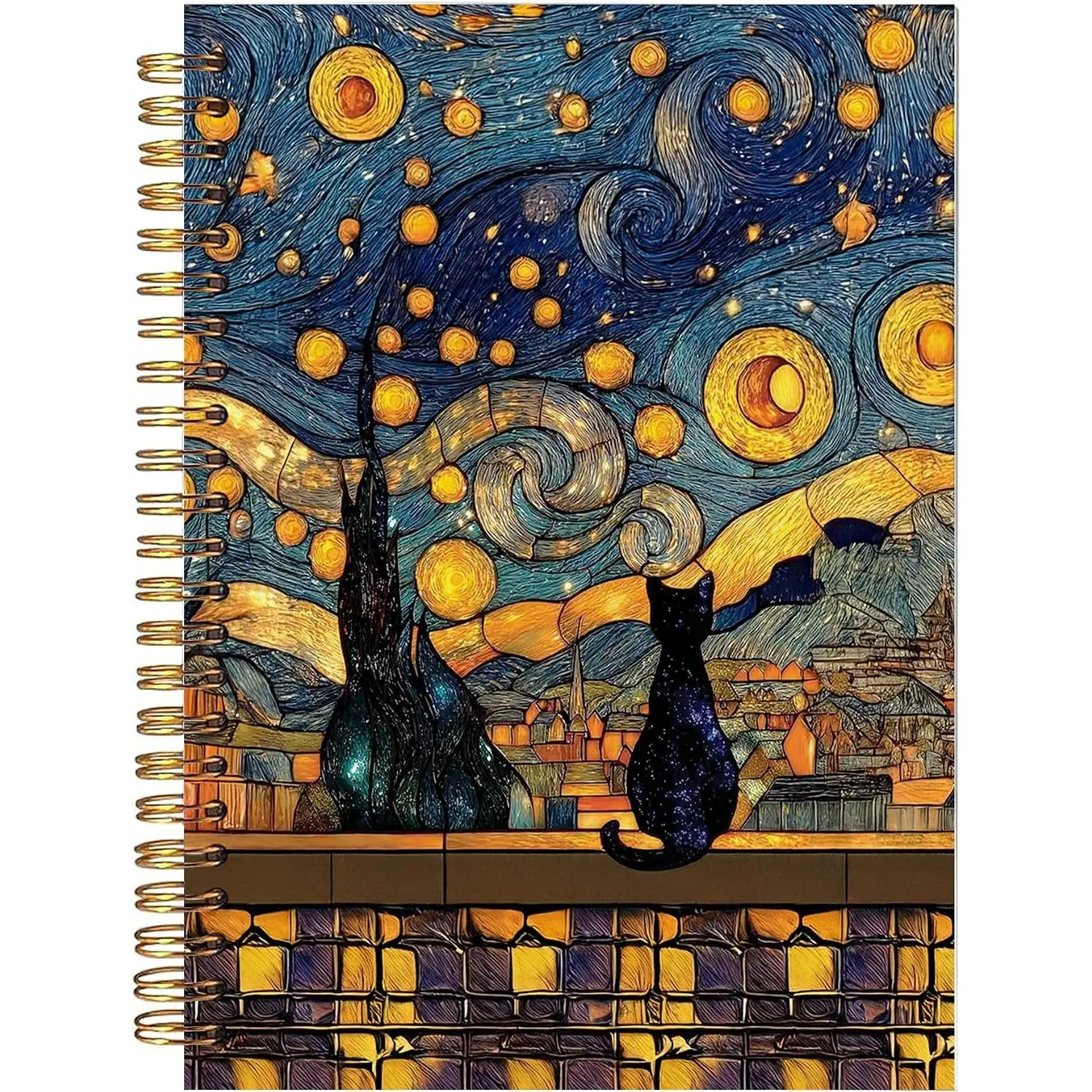 Funny Black  Lined Spiral Notebook College Ruled - College Spiral Notebooks Cute, Funny Hardcover Spiral Notebook Journal, Black  Gifts668