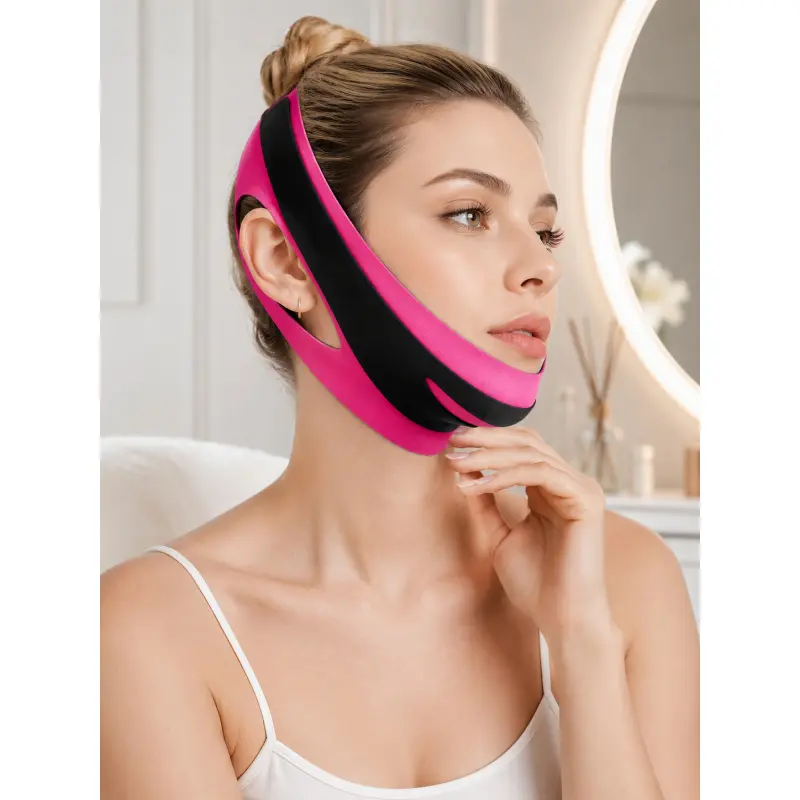 V Line Face Slimming Strap for Women, Jawline Sculpting Chin Lift Band, Double Chin Reducer for Sleeping, Face Tightening Beauty Tool, Facial Shaping Tool, Anti Sagging Facial Wrap, Gift for Mom Girlfriend, Christmas Birthday Self Care Essential