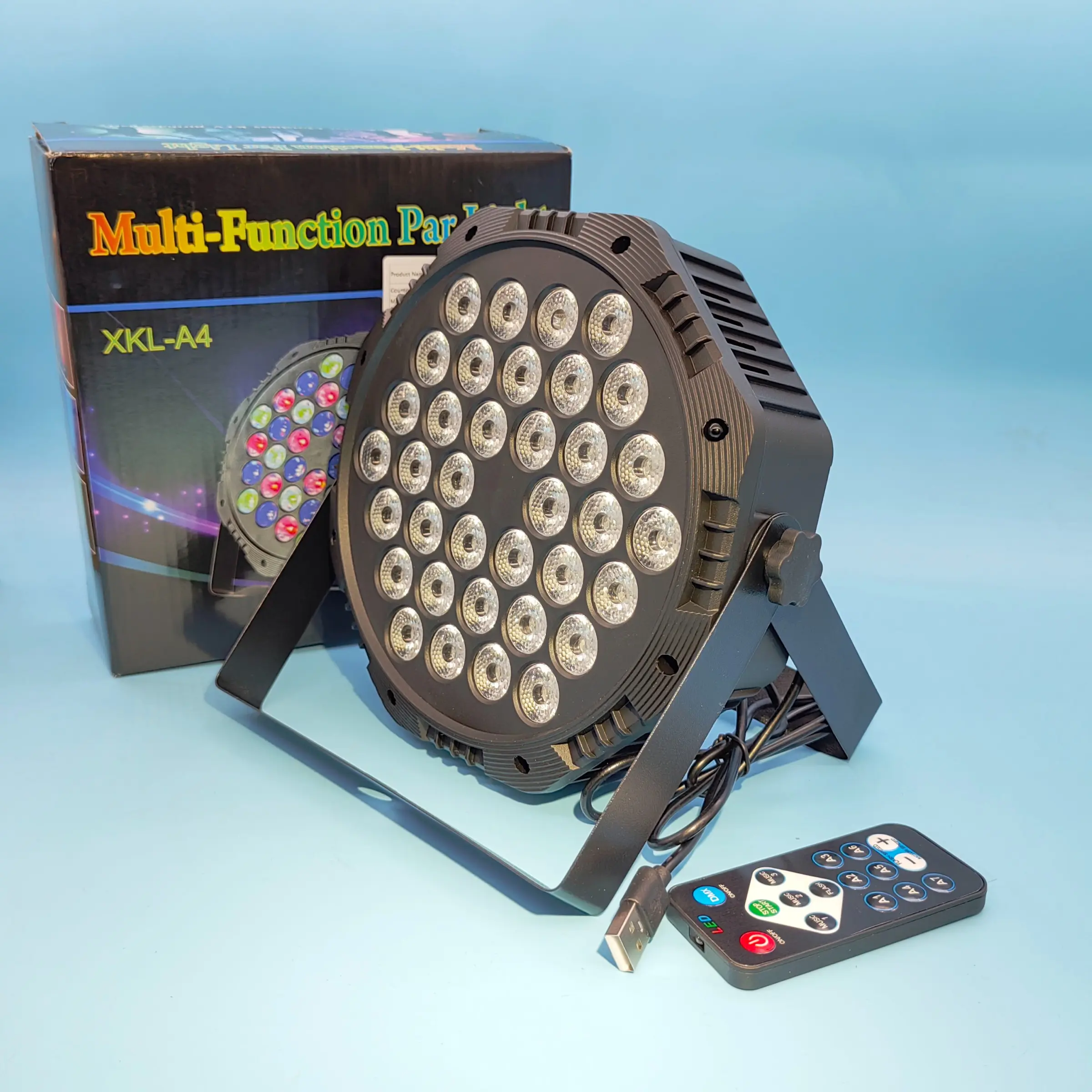 LED Disco Stage Light Projector, 36w Rgbw Remote Control Flashing Lamp, Music Controlled, for Dj, Nightclub, Ktv, Bar, Theater, Party
