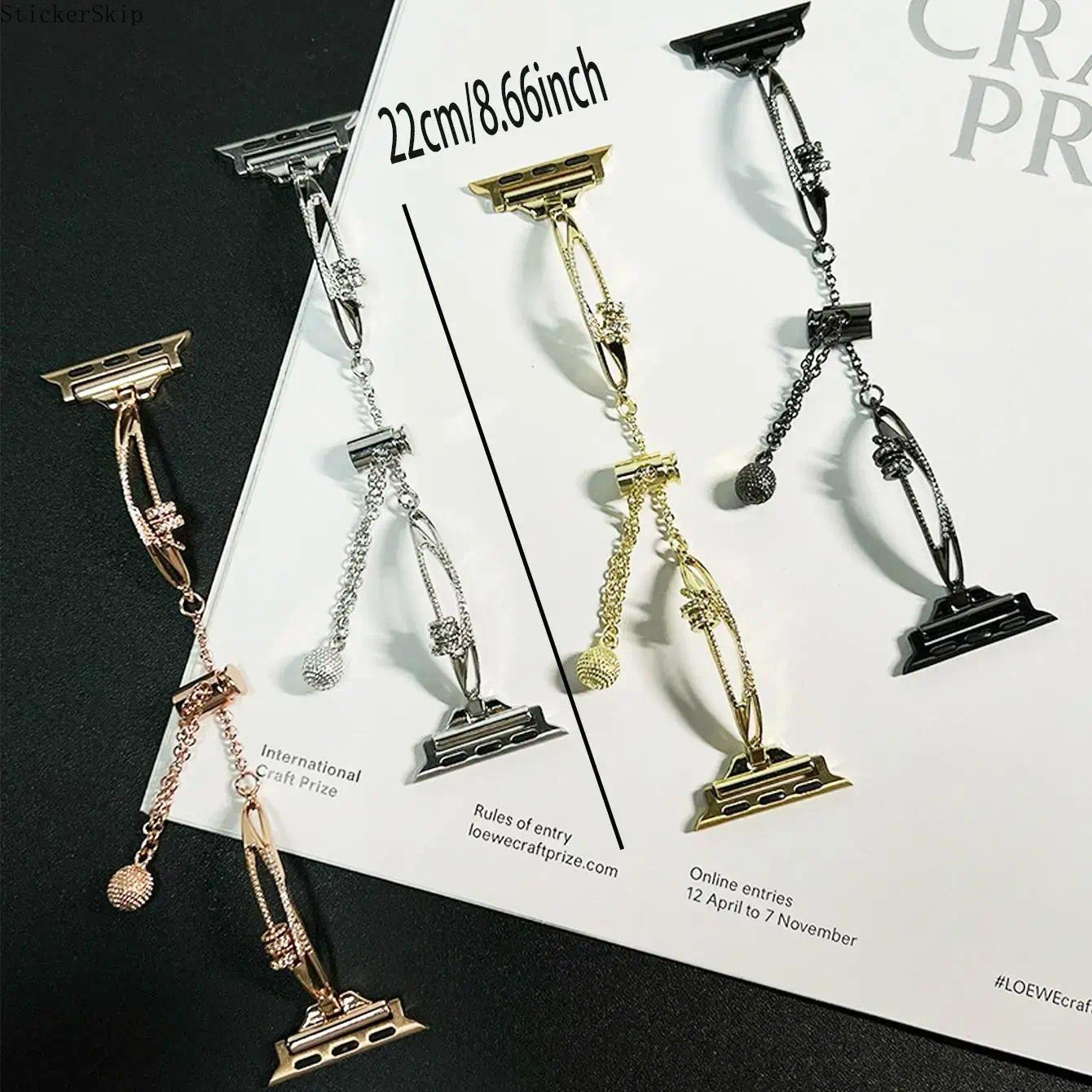 2026 Chain Design Apple Watch Band for Women – Fashionable Jewelry Style Bracelet Strap, Stylish Adjustable Watch Band Fits 38–49mm (All Series & Ultra), Trendy Daily Wear Accessory