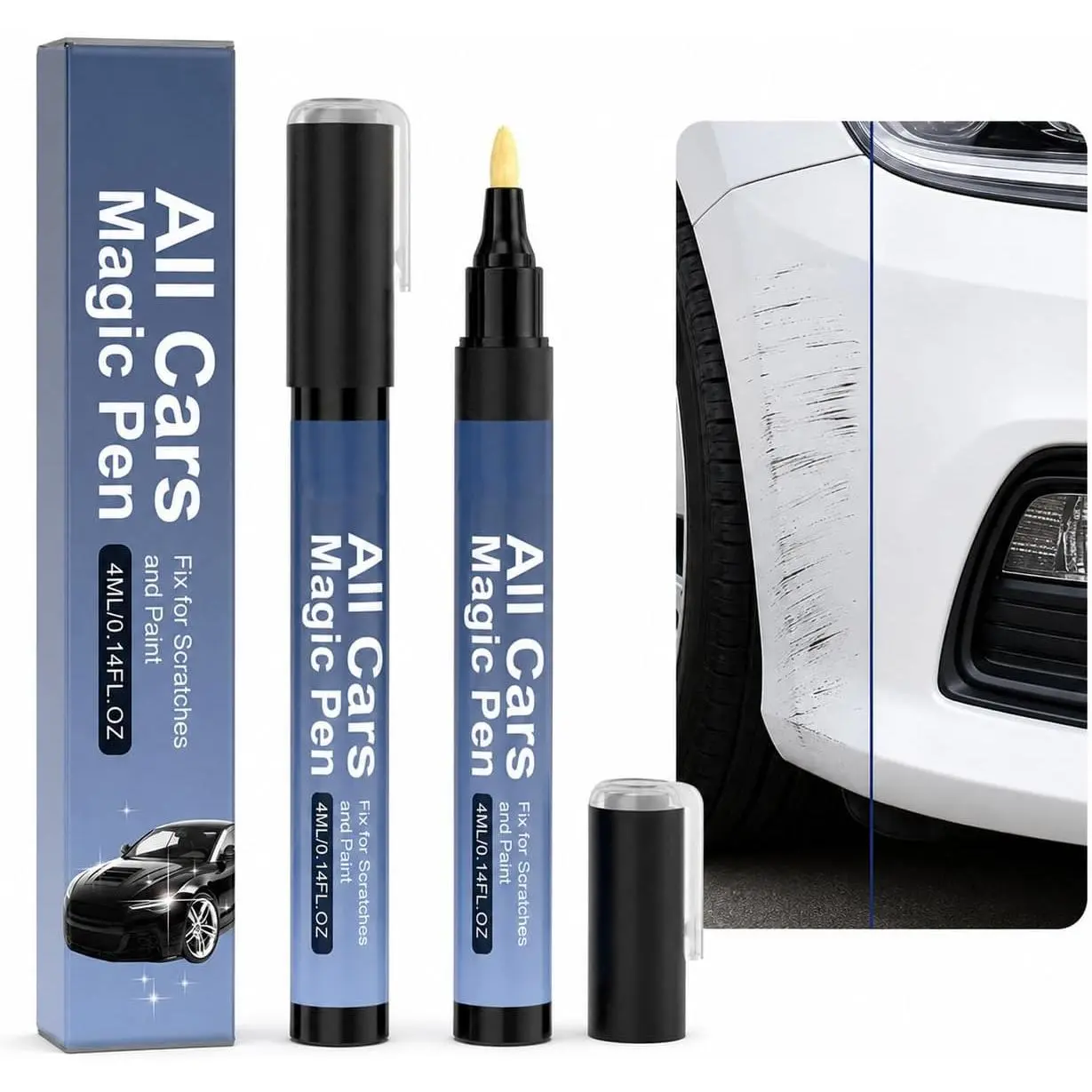 Scratch Remover Pen,   Magic Pen, 2 count |  Clear  Repair Pen  Up Pen for Quick Automotive Scratch Removal for   Colors (8ML)