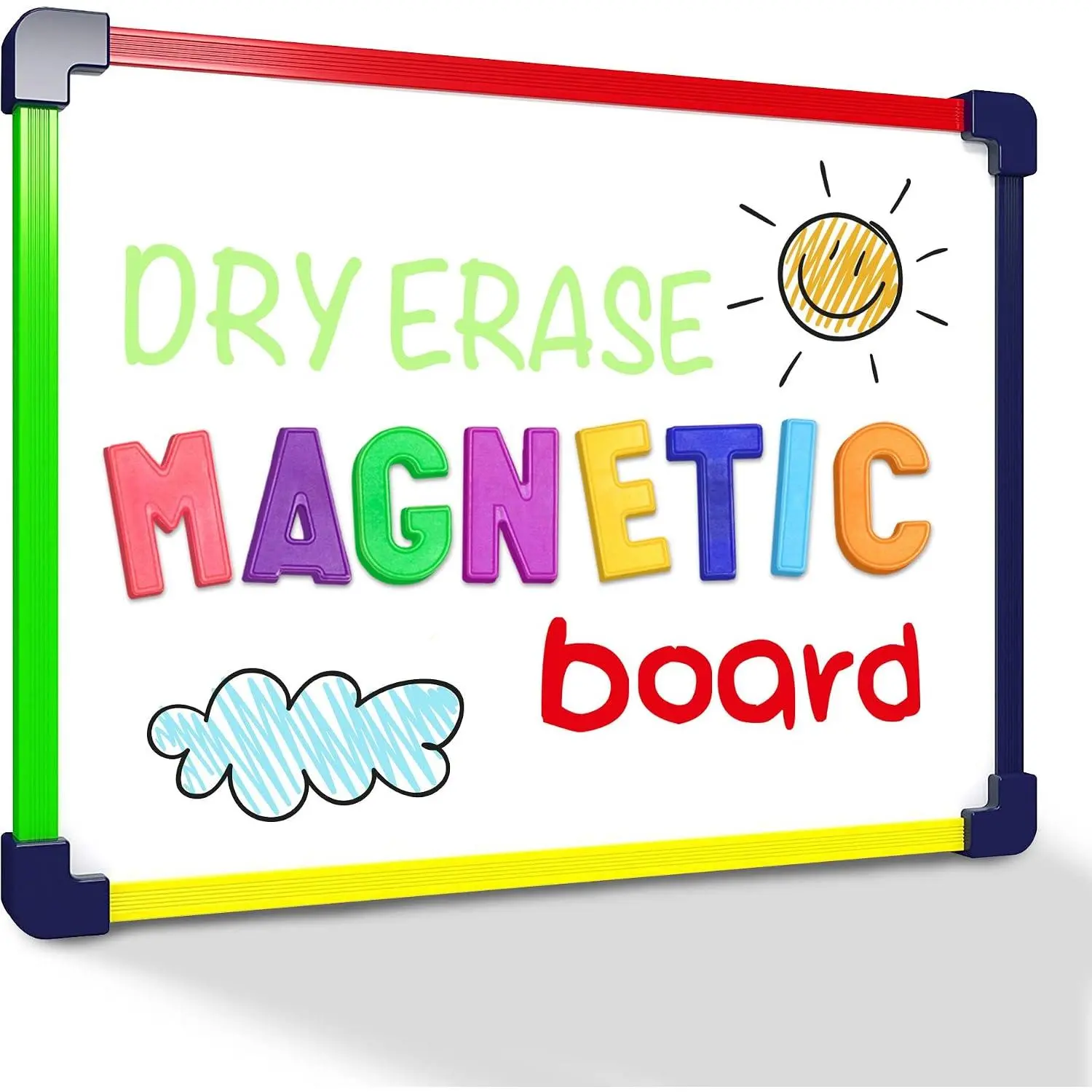 Colored Frame  Dry Erase White Board 9" X 12" WHITEBOARD
