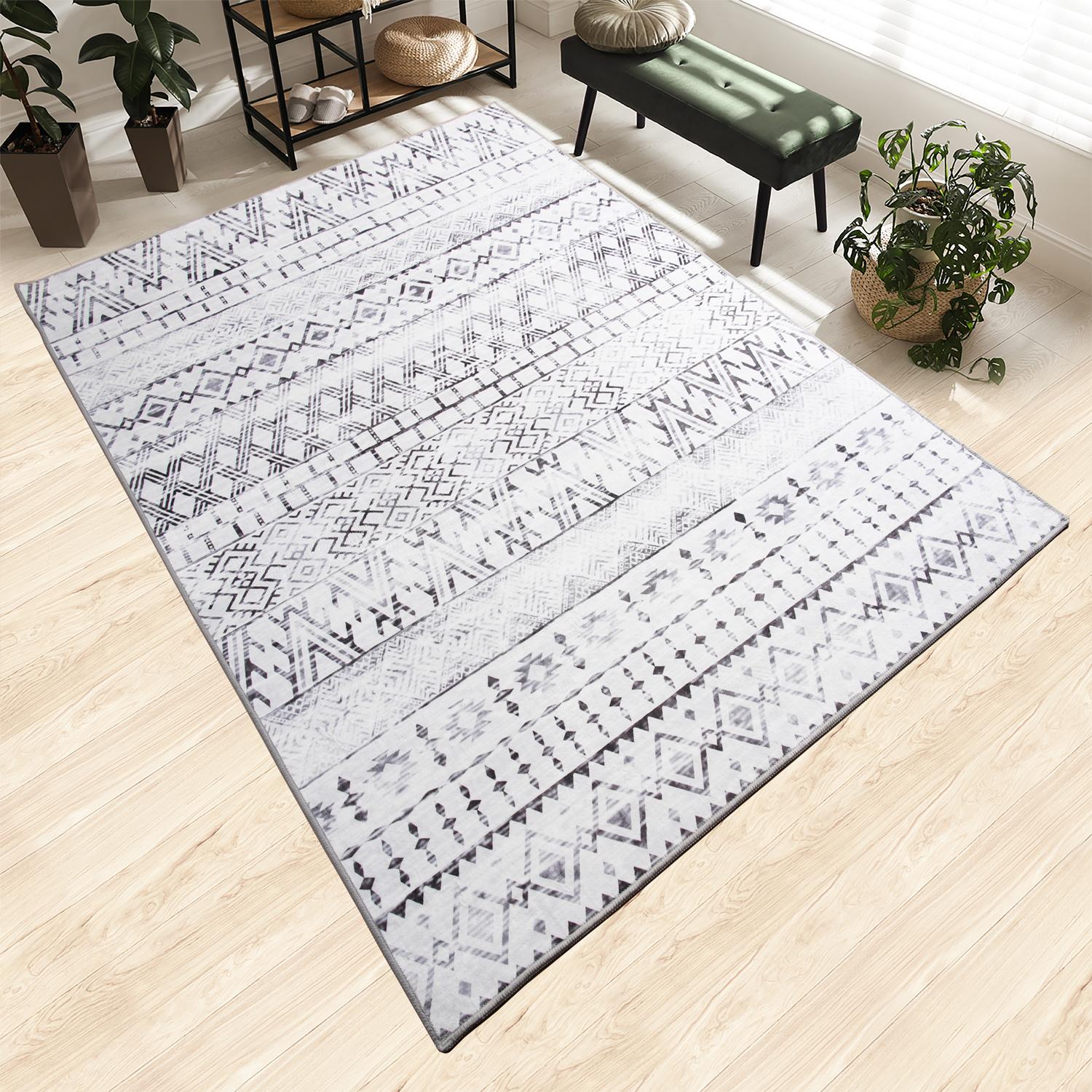 8x10ft Soft Retro Area Rug - Machine Washable & Anti-Skid! Perfect Home Decor + Gift 8x10ft Soft Retro Area Rug - Machine Washable & Anti-Skid! Perfect Home Decor + Gift