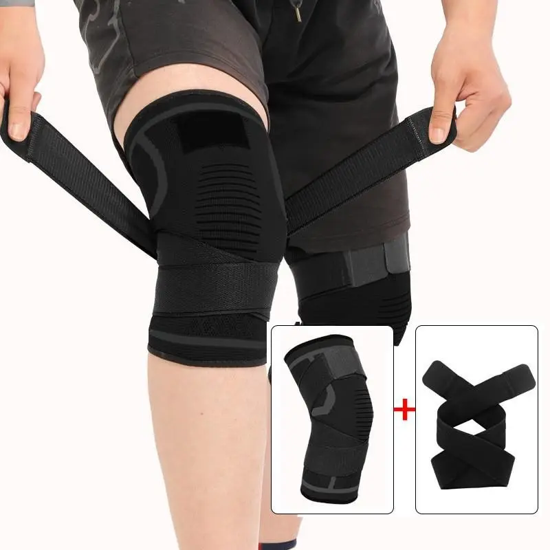 YYW1 2-Pack Compression Knee Pads, Elastic Support Sleeve, Knee Sleeves, Running, Fitness, Basketball, Cycling, Basketball Gear, Comfortable & Durable