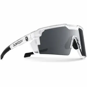 Photochromic Sports Sunglasses for Men Women, UV400 Cycling Glasses, Square Shield Outdoor Eyewear for Biking Running Hiking & Fishing