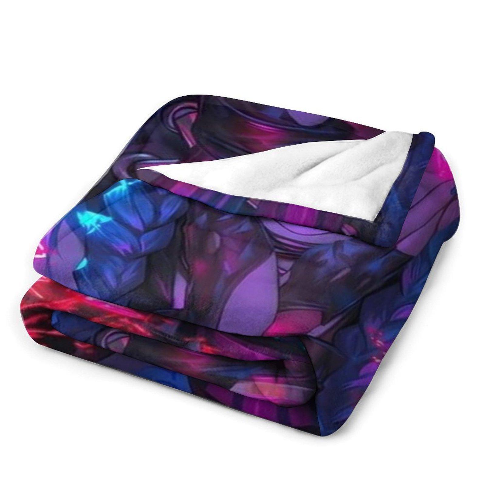 Crazy Jinx Neon Graffiti Blanket | Epic Arcane-Themed Flannel Throw