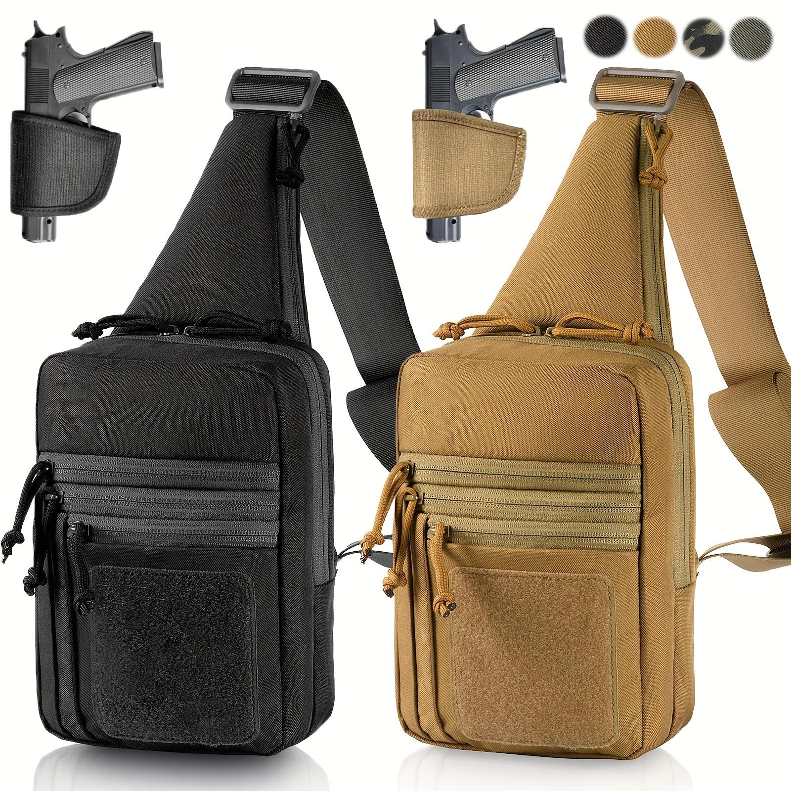 Tactical Raglan Sleeve Chest Bag with Sling for Concealed Carrying Pistol