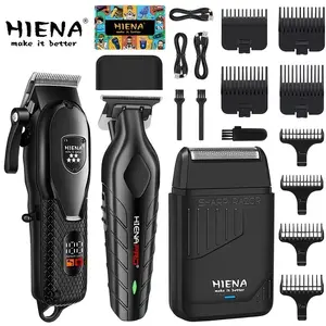 3PCS Men's Electric Hair Clippers Set Hair Trimmer Kit Cordless USB Charging Personal Care Hair Trimmer Reciprocating Shaver, Men's Gift