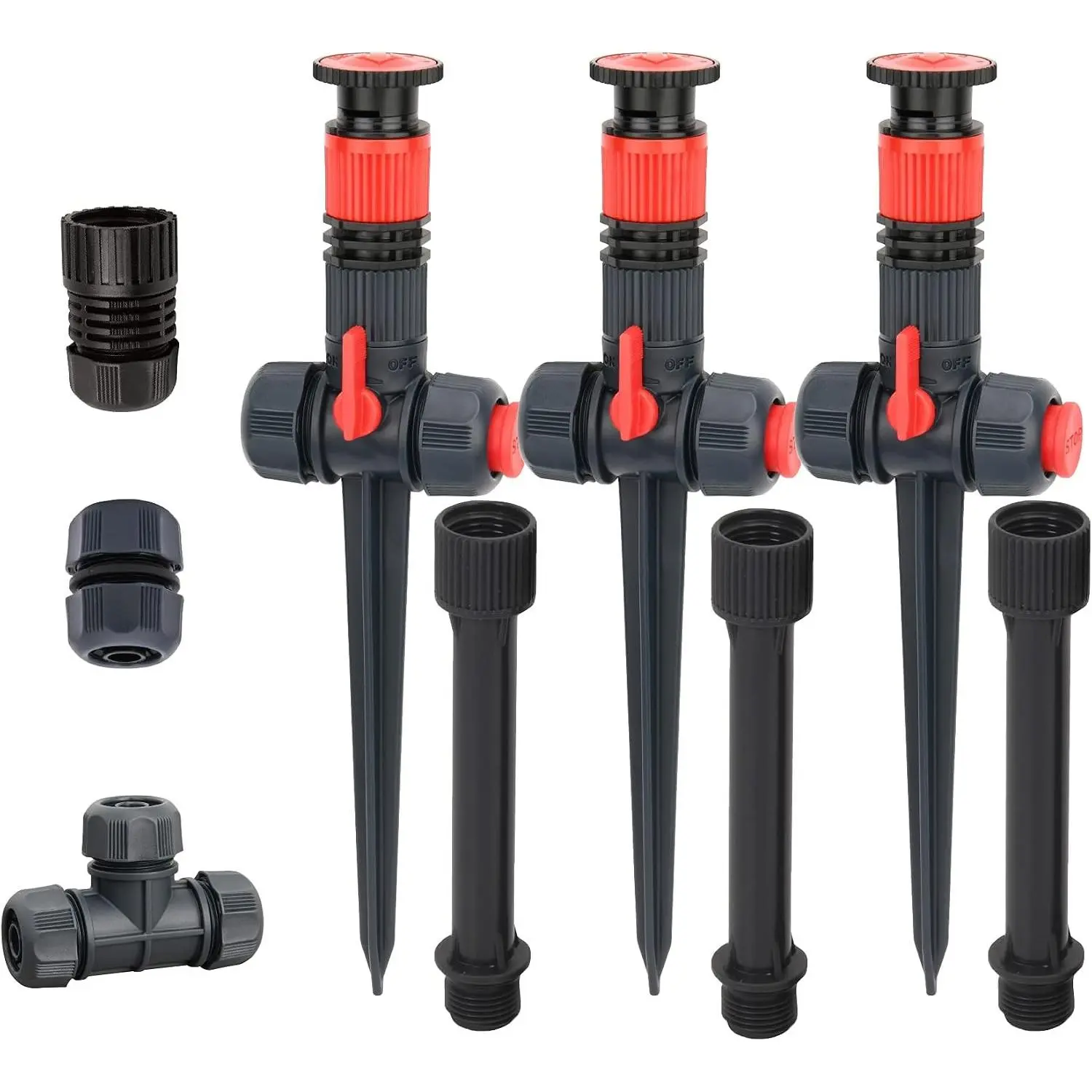 96093 Multi-Adjustable Flex Design Garden Sprinkler with Extension Set, Great for DIY Gardening Product