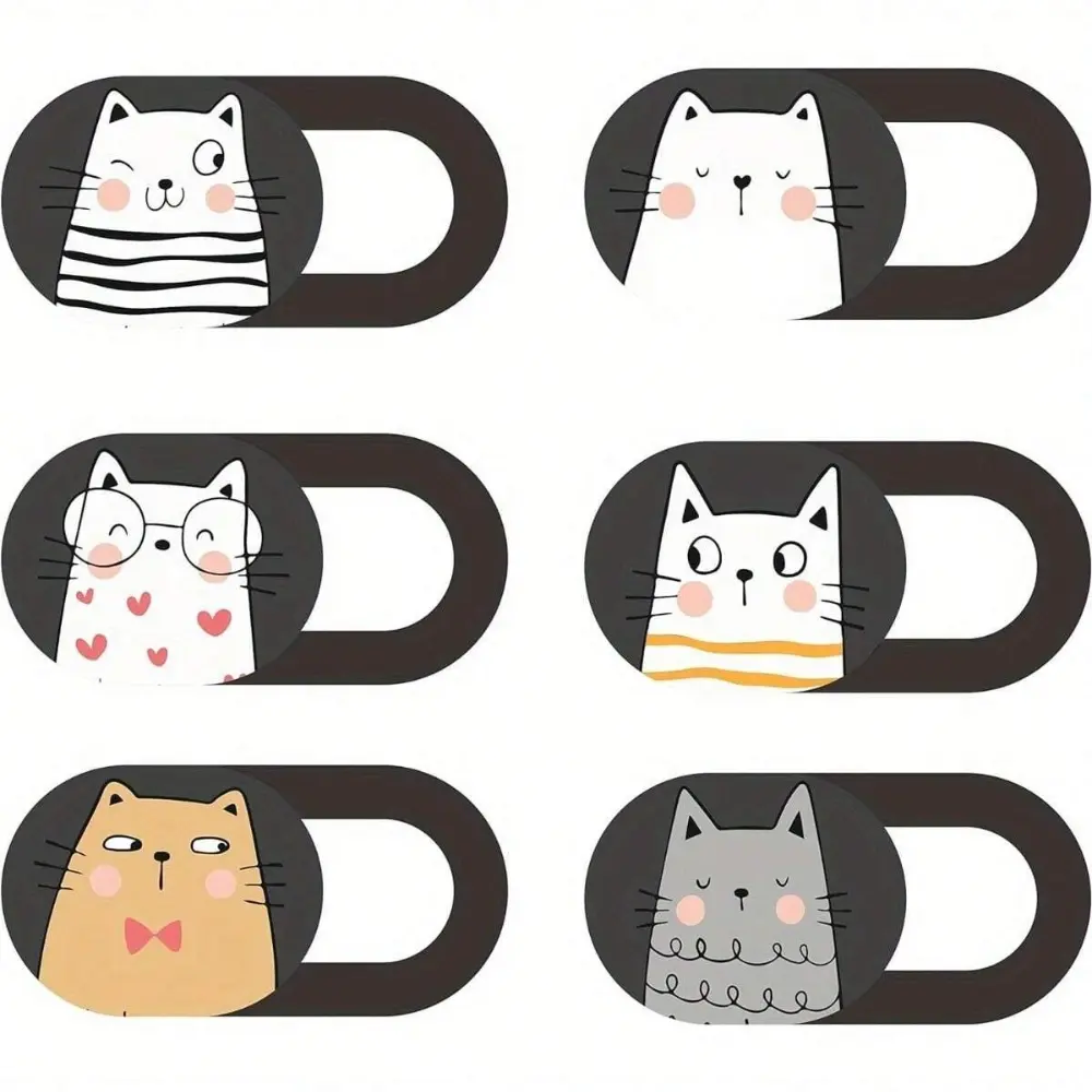 3-piece / 6-piece Laptop Camera Cover - Cute Design, Laptop Accessories, Camera Cover for Laptop and Computer, Privacy Protection Cover for Webcam, Camera Shield, Protective Covers