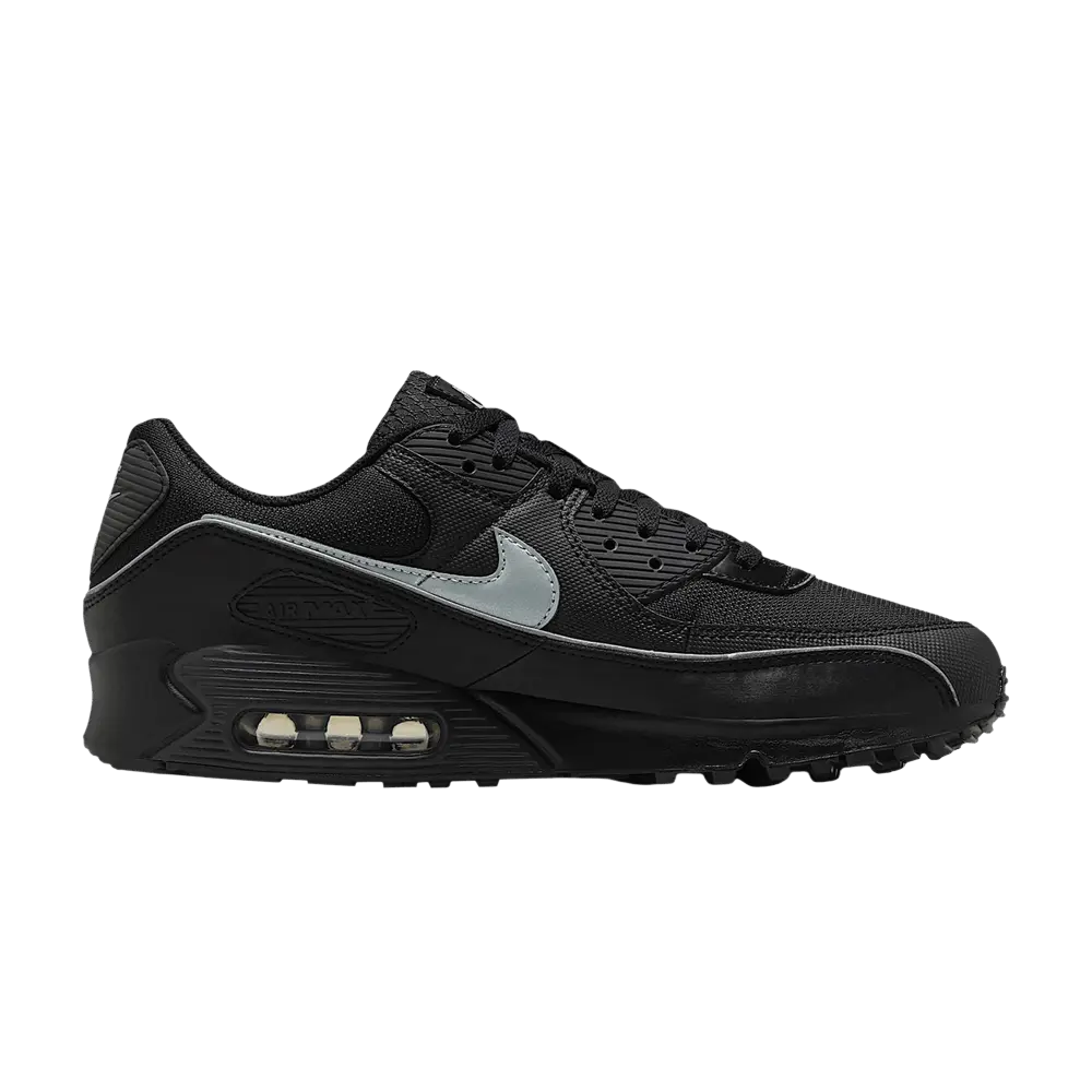 Nike Air Max 90 Premium Reflective 'Black' (Unisex) Black/Black/Anthracite/Multi-Color running shoes HV4517 002