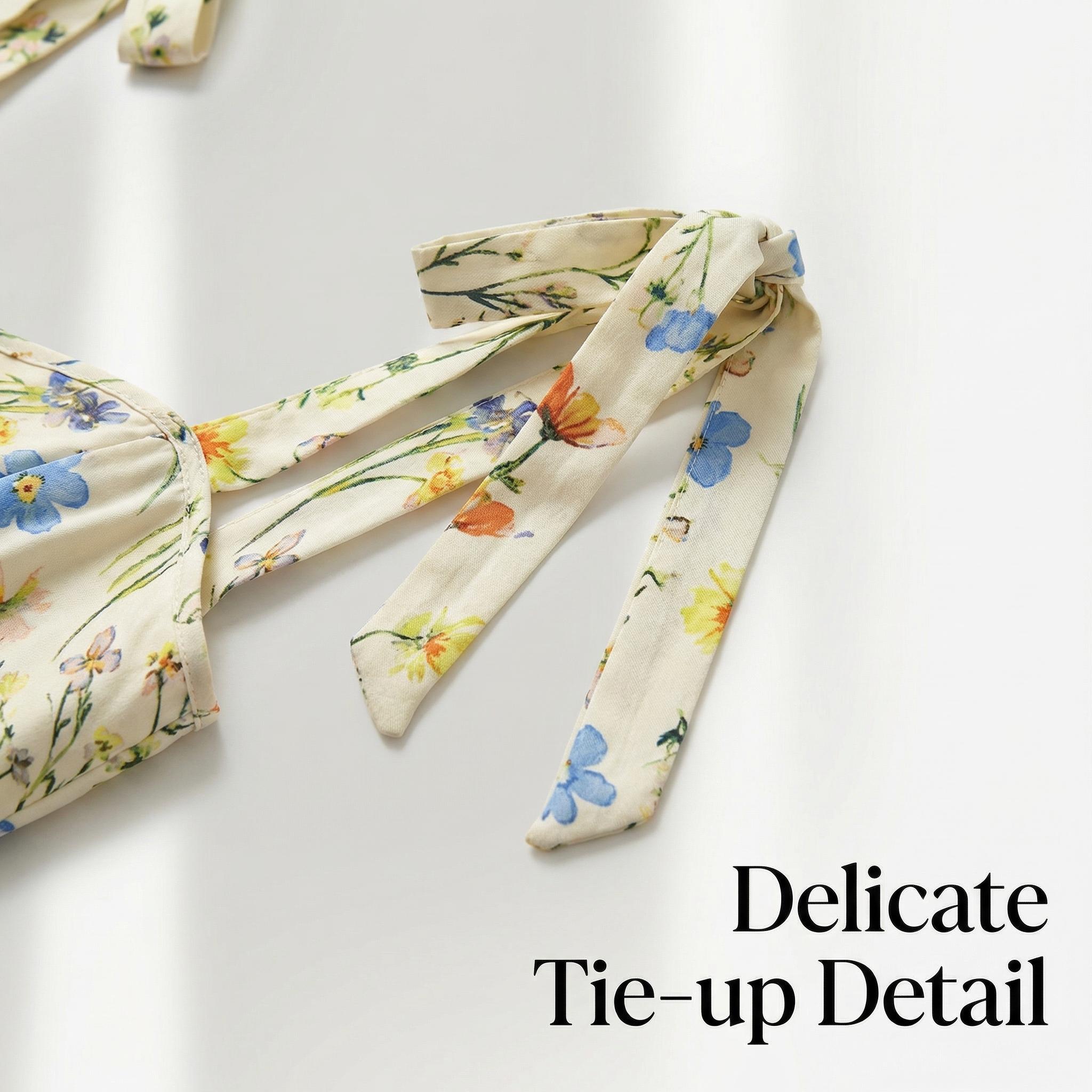 Women's French Floral Print Sleeveless Tank Top and Wide-Leg Pants Set — Casual Two-Piece Set — Four-Way Stretch Breathable Fabric — Elegant and Refined