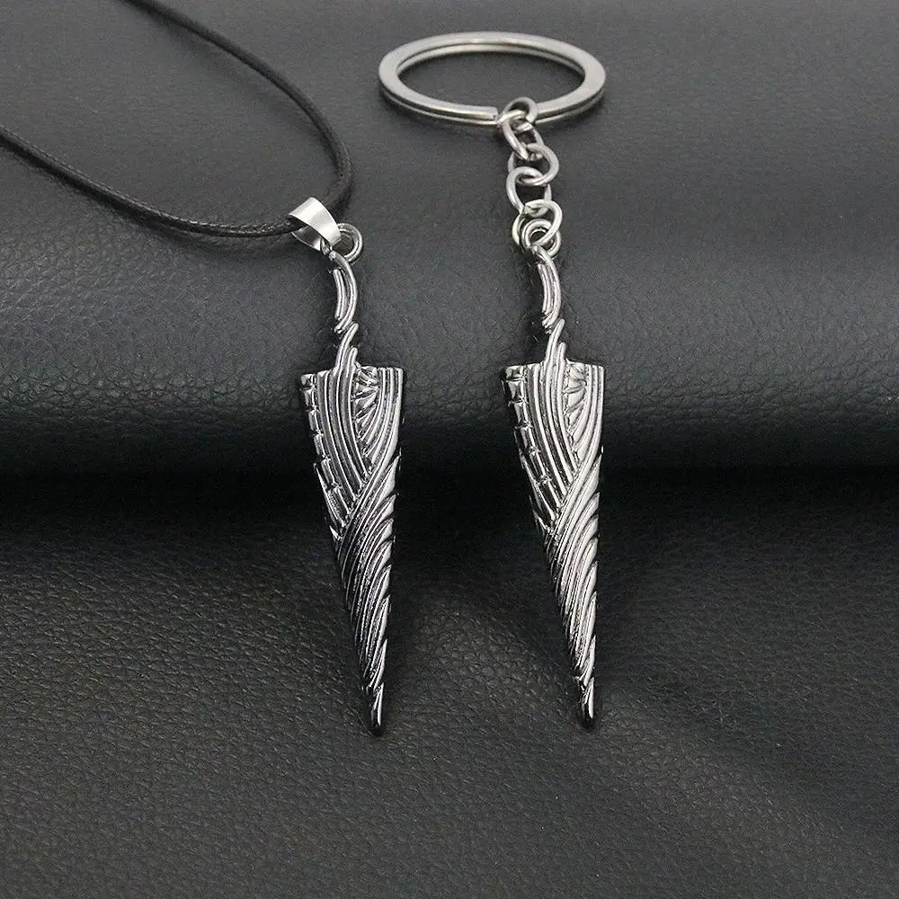 Hollow Knight Bone Nail Logo Charm Necklace, Unisex Alloy Metal Collectibles, Casual Anime Necklaces for Game Fans, Fashion Jewelry Gift Wholesale, Necklaces For Women, Fan Zone