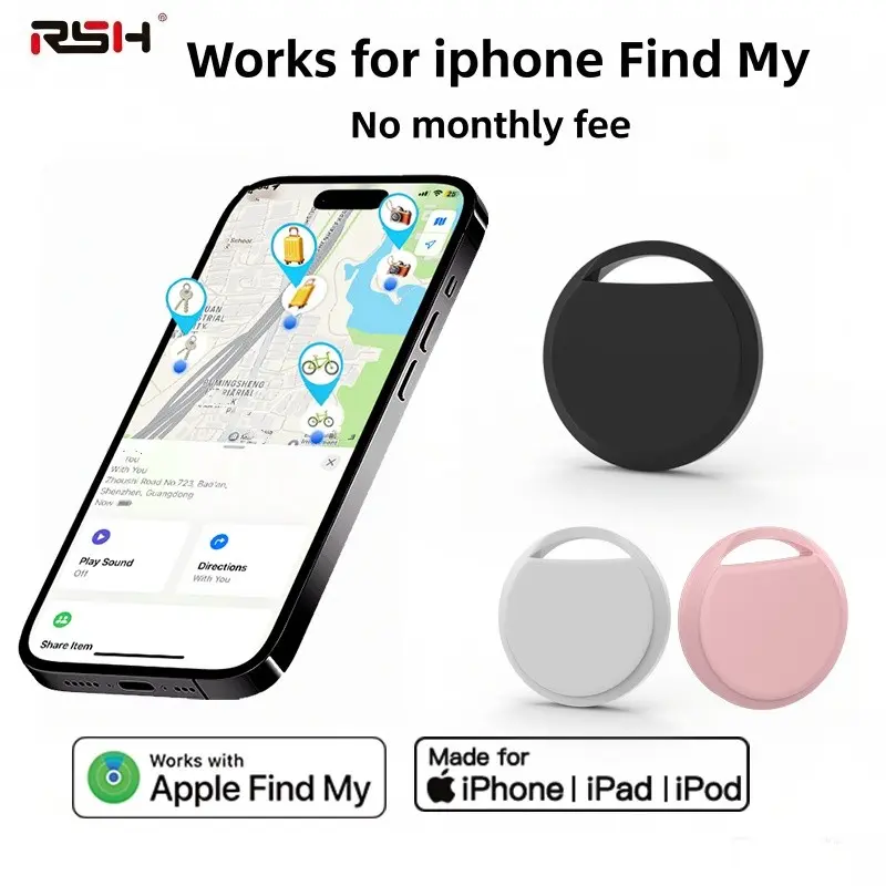 Wireless Tracker, GPS Trackers, GPS Smart Tag Locator Tracking Device, Key Finder And Item Locator, Air Tracker Item Finder, Works For IOS Find My (Only For IOS) To Track Your Keys, Wallets, Suitcases, Pets And Bags.