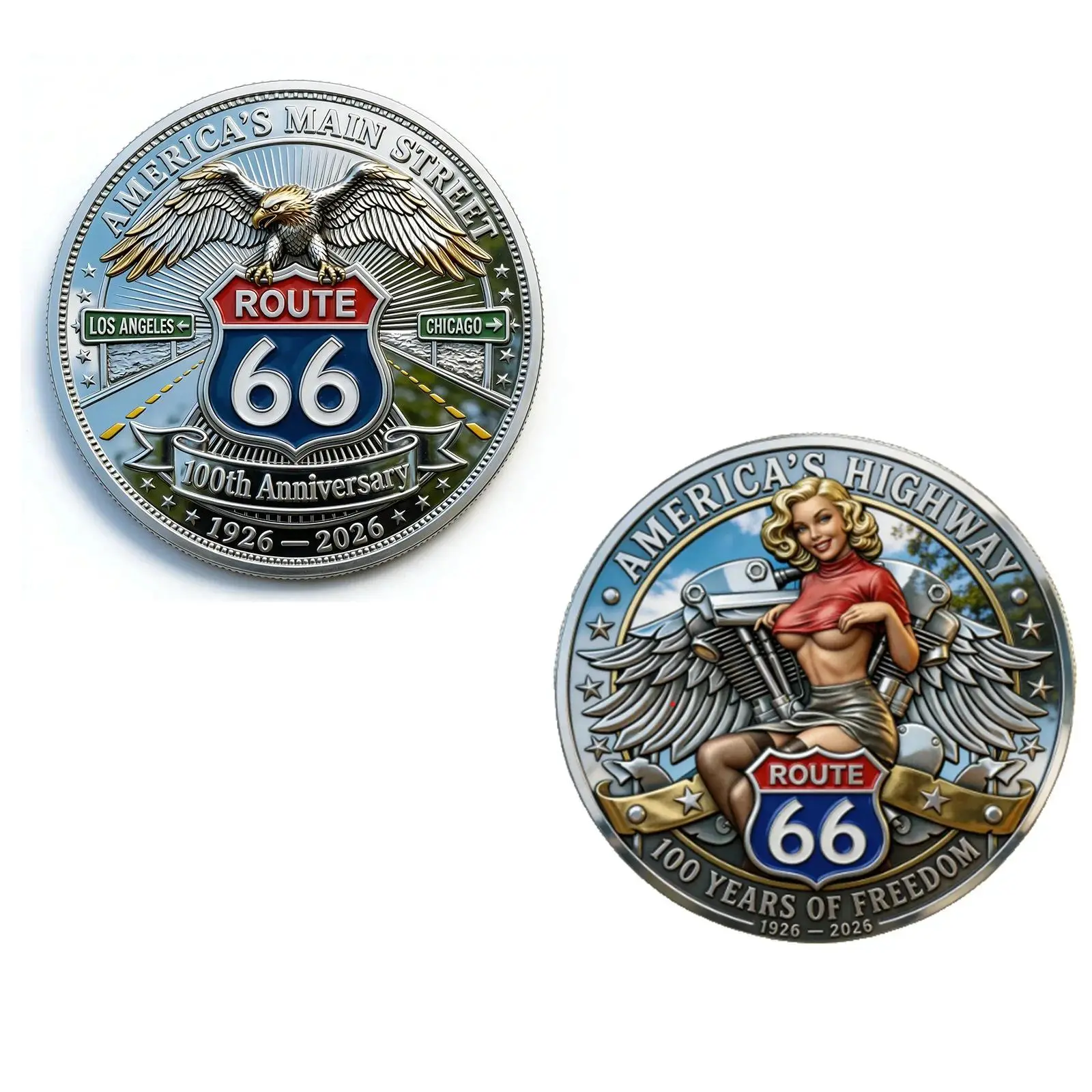 3PCS US Military Commemorative Coin Souvenir Police Knight Corps Highway Collection Coins