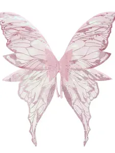 Shimmering Butterfly Wings for Women, Gold Fairy Wings, Carnival Costume Accessory, Halloween Christmas Party Props, Party Accessories, No Battery Needed
