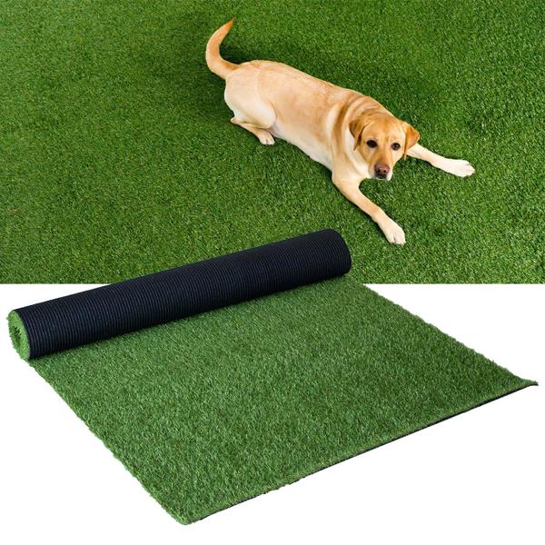 6x10 FT Artificial Grass Turf, 15mm Realistic Fake Grass Carpet with Drainage Holes, Durable Synthetic Lawn Rug for Dogs, Patio & Indoor Play 6x10 FT Artificial Grass Turf, 15mm Realistic Fake Grass Carpet with Drainage Holes, Durable Synthetic Lawn Rug for Dogs, Patio & Indoor Play