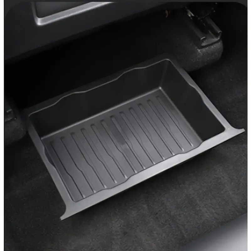 Car Seat Under Storage Box, Rear Underseat Storage, Front and Back Seat Organizer, Hidden Tray, Car Interior Decor, Space-Saving, Plastic Material, Vehicle Storage Rack, Car Storage Organizers, Car Organization Accessories