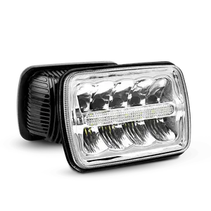 Nilight 2pcs 5x7/7x6 Rectangle LED Headlights - 45W Hi/Lo Multi-Beam with DRL, Sealed Beam, Cooling & Breathable Design, 8.27x7.83x6.85in Car Lighting LED Lights for Night Driving Automotive Headlight Bulbs