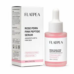 PDRN Sodium DNA Pink Peptide Facial Serum with Niacinamide Ectoin Licorice Root Extract Anti-Aging Firm Brightening Hydrating Skin Barrier Repair Serum 30ml