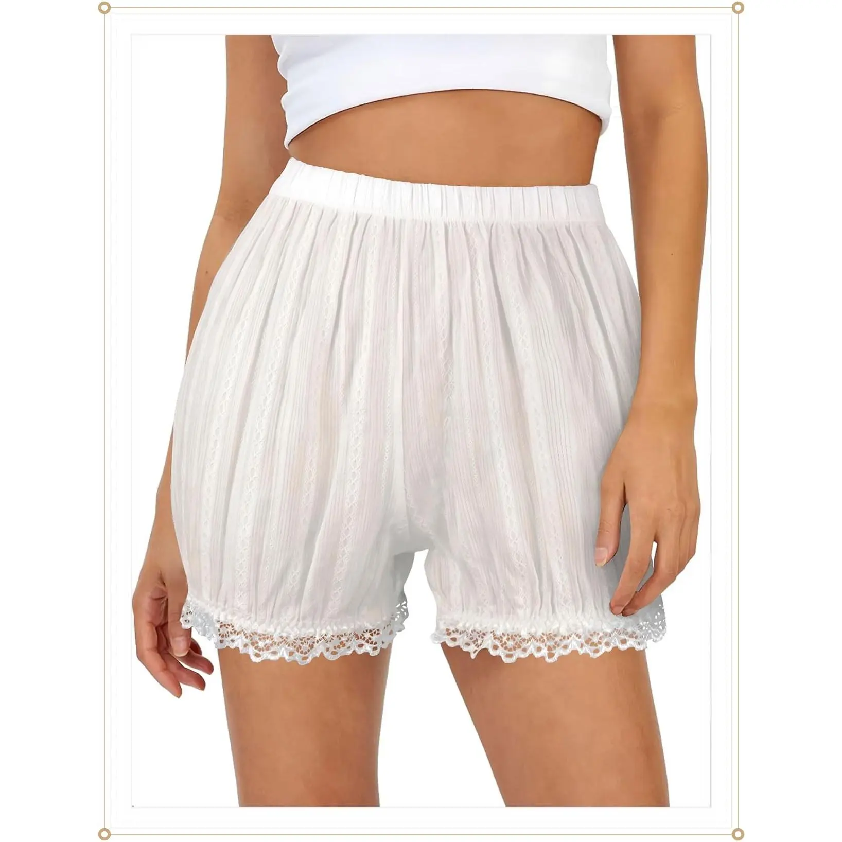 Women's Cotton Shorts Lolita Pumpkin Bloomers Cosplay Casual Pants | Victorian Kawaii Short Pants, Lolita Petticoat, Lace Pants For Women, Pajama Shorts, Comfortable Shorts, Women’s Cute BottomsGift
