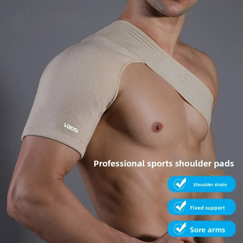 Shoulder Support Brace in Breathable Fabric for Men & Women, Adjustable Compression Sleeve for Pain Relief and Injury Recovery