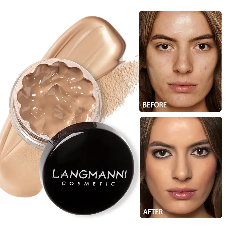 Liquid Concealer Cream Face Concealer Creamy Concealer Full Coverage Waterproof 12 Hour Long Lasting Moisturizing Smooth Non Caking Non Creasing Fits All Skin Types Blur Brightening Concealer Brighten Skin Tone Easy To Blend