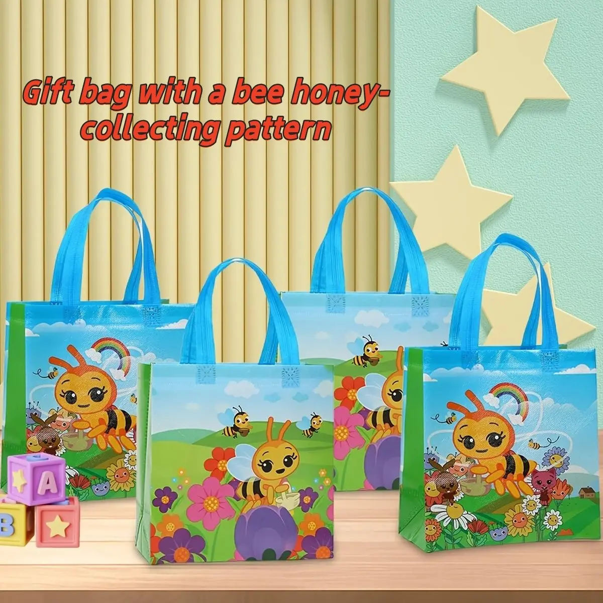 12pcs/24pcs/36pcs/48pcs Non-Woven Gift Bags, Birthday Party Small Gift Bags, Party Favor Bags, Portable Handheld Bags, Ideal for Gifts and Events