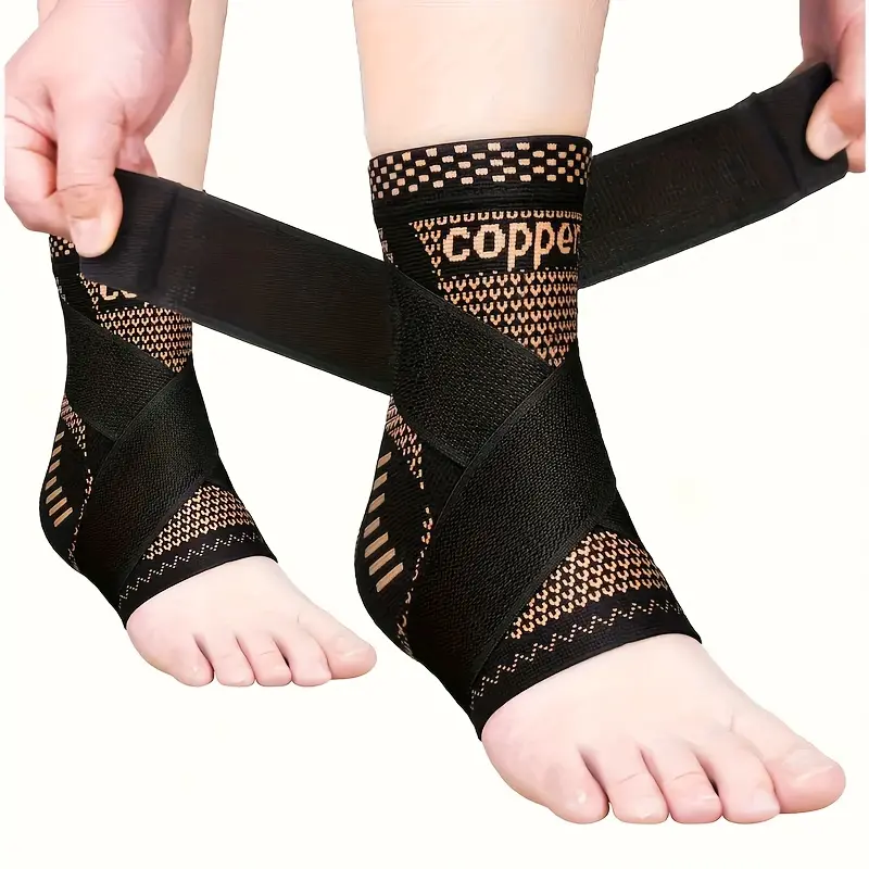 1pc Ankle Support Compression Leg Sleeve • Suitable Both Men And Women • Daily, Exercise, Fitness, Cycling, Yoga, Pilates, Camping, Walking • Ankle Support