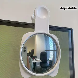 1pcs Privacy Anti-Peep Convex Mirror – 360° Adjustable, for Desk, Monitor, Workspace Safety, Wide-Angle