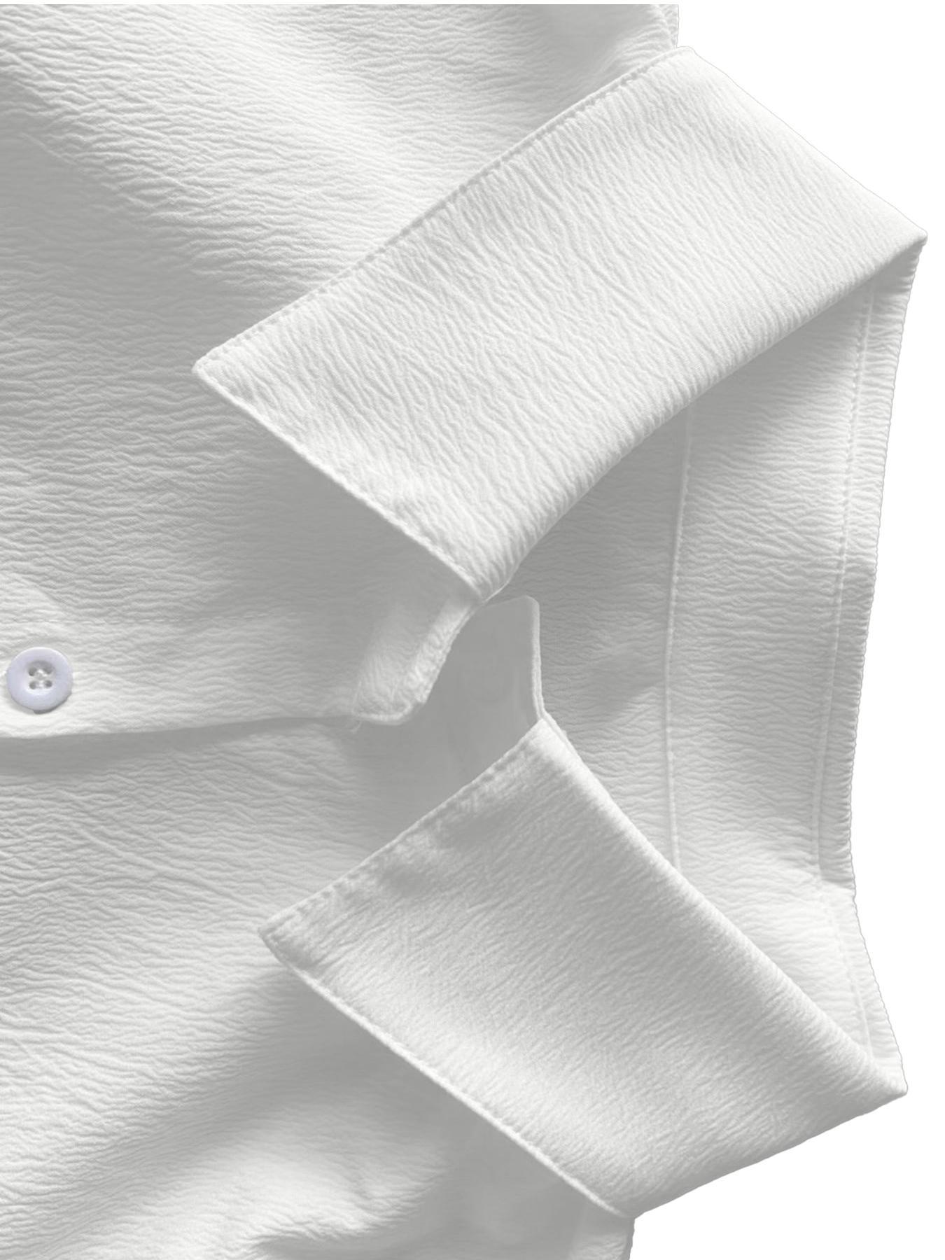 【Plus Size】 Solid Color Curved Hem Shirt, Casual Short Sleeve Collared Top for Summer, Women's  Clothing for Daily Wear