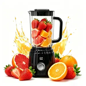 600 ML Portable Compact Design Juicer Cup Wireless USB Rechargeable Blender with LED Display, 10 Blades Ice Crushing Smoothie Maker for Travel Gym Home Outdoor