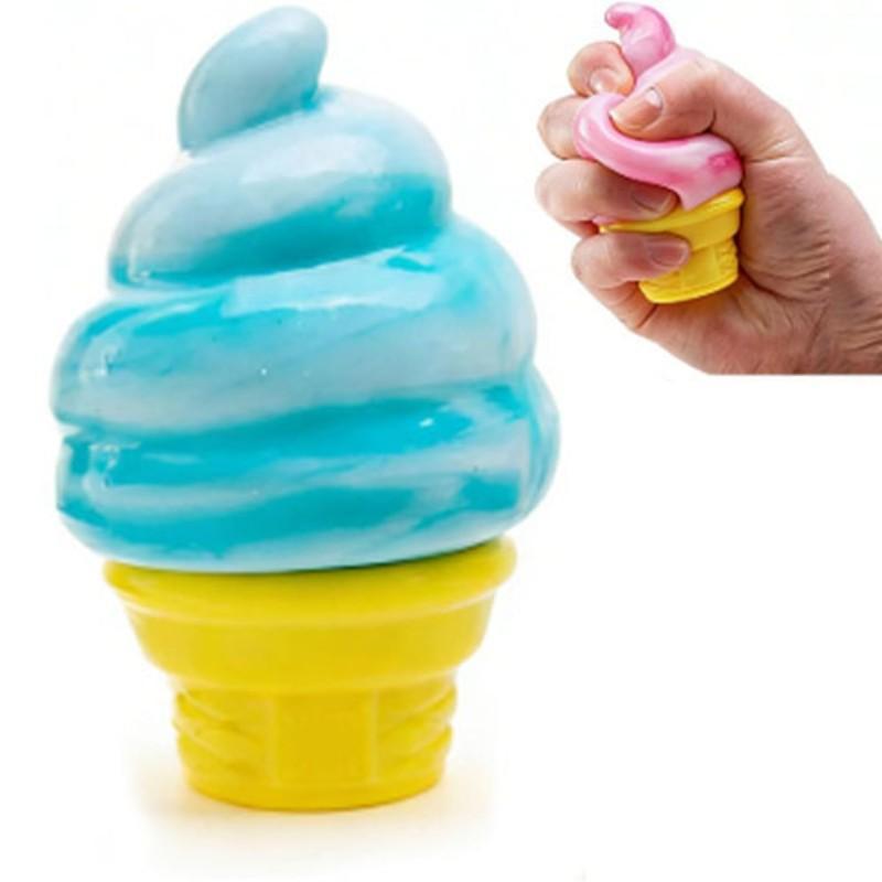 Ice Cream Squeeze Soft Toy, Sensory Relief Party Gift, Summer Stress Reduction, Relaxing Ice Cream Cone, Fun Party Favors