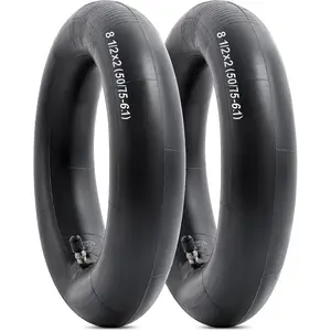 2 PCS 8.5 Inch Heavy Duty Scooter Inner Tubes, 8 1/2 x 2 (50/75-6.1) TR4A Straight Stem Valve Tire Tubes Compatible with 8 1/2x2 8.5x2.0 Xiaomi M365/Pro 2/1s Electric Scooter Tire Tubes