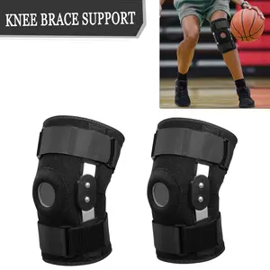 Professional Knee Brace for Men and Women, Adjustable Heavy-Duty Hinged Support with Double Side Stabilizers, Outdoor Cycling Patella Strap, Basketball and Running Sports Knee Brace Protection Compression protective equipment