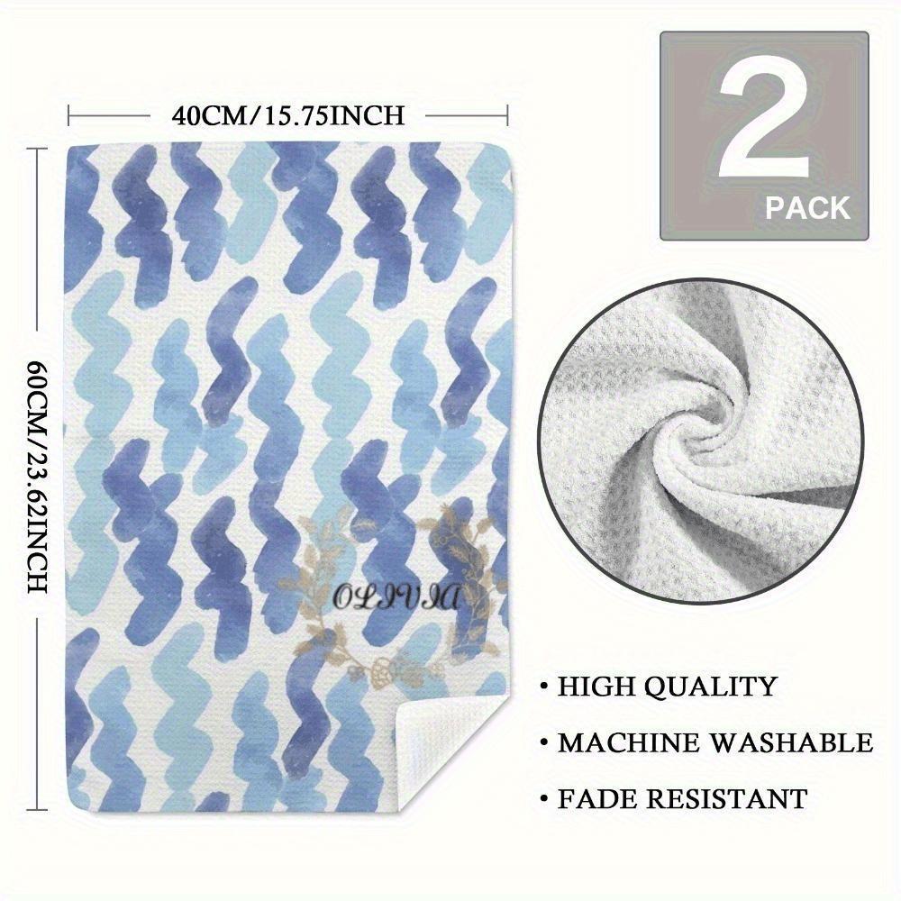 2pcs 23.6x15.7 In 4th Of July Kitchen Towels - Retro Fireworks Design With "Home Of The Free" QuoteRed White & Blue StripesDurable Polyester Dishcloths For Summer Decor Kitchen Towels And Dish ClothsRustic Americana DecorTextured