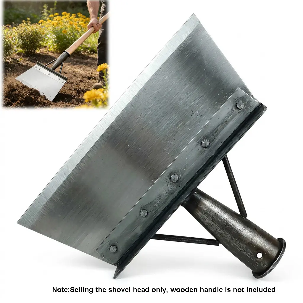 Multifunctional Heavy-Duty Gardening Tool, 10-Inch Flat Shovel for Digging, Lawn Trimming & Weeding, 1 Piece
