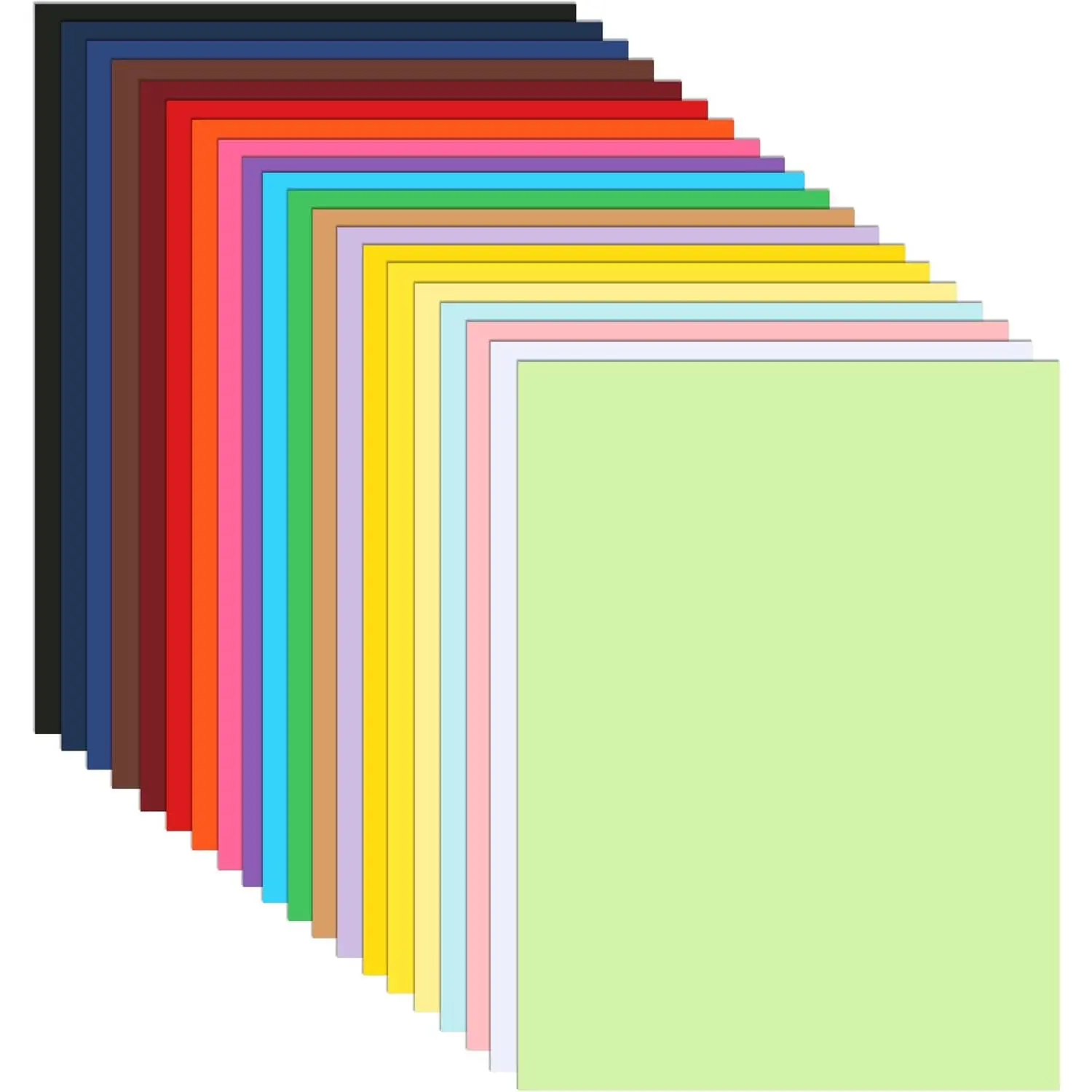 40 Sheets 20  Colors Cardstock 8.5 x 11 Craft Paper 75lb | Thick Colored Construction Paper Card Stock for DIY Making Cards, Wedding Invitations, Memus, Birthday Decorations