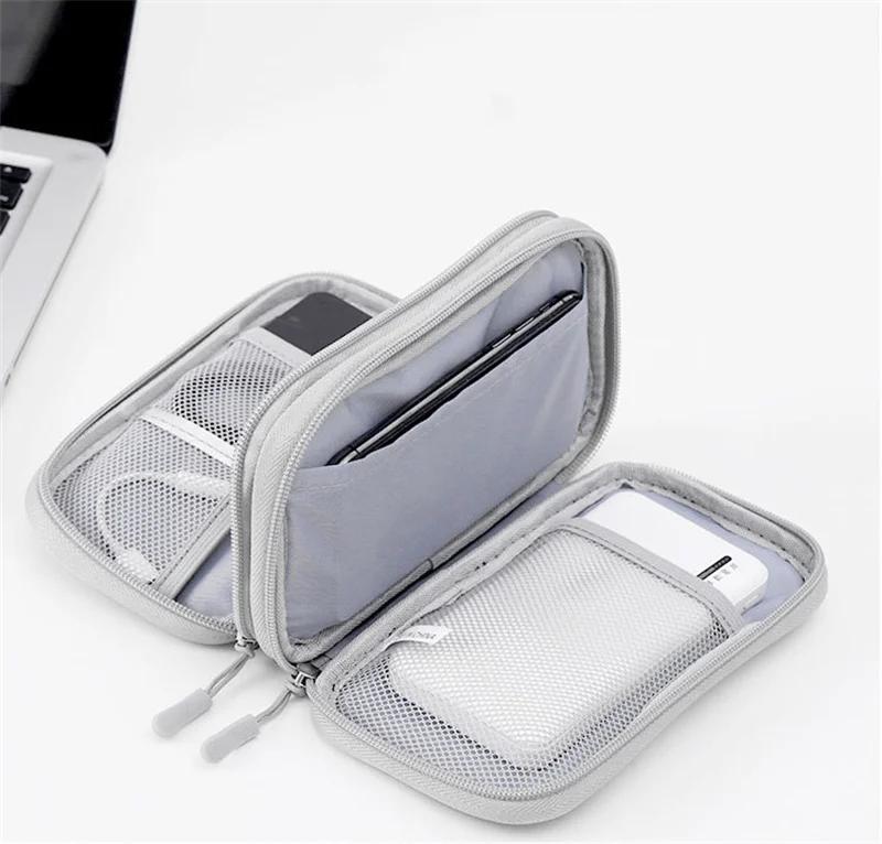 Travel Cable Bag Portable Digital Storage Pouch Charger Data Cable USB Bag Organizer Waterproof Electronic Accessory Storage Bag