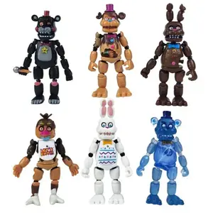 2026 6Pcs Special Edition Anime Figure Detachable Joint Bonnie Bear Freddy Action Figure Model Toys