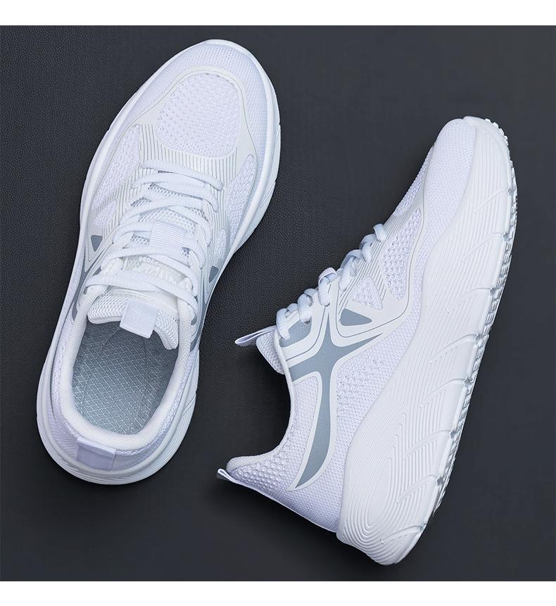 Women's shoes, versatile new sports shoes, fly-knit mesh, low-cut, lightweight casual shoes, comfortable women's shoes