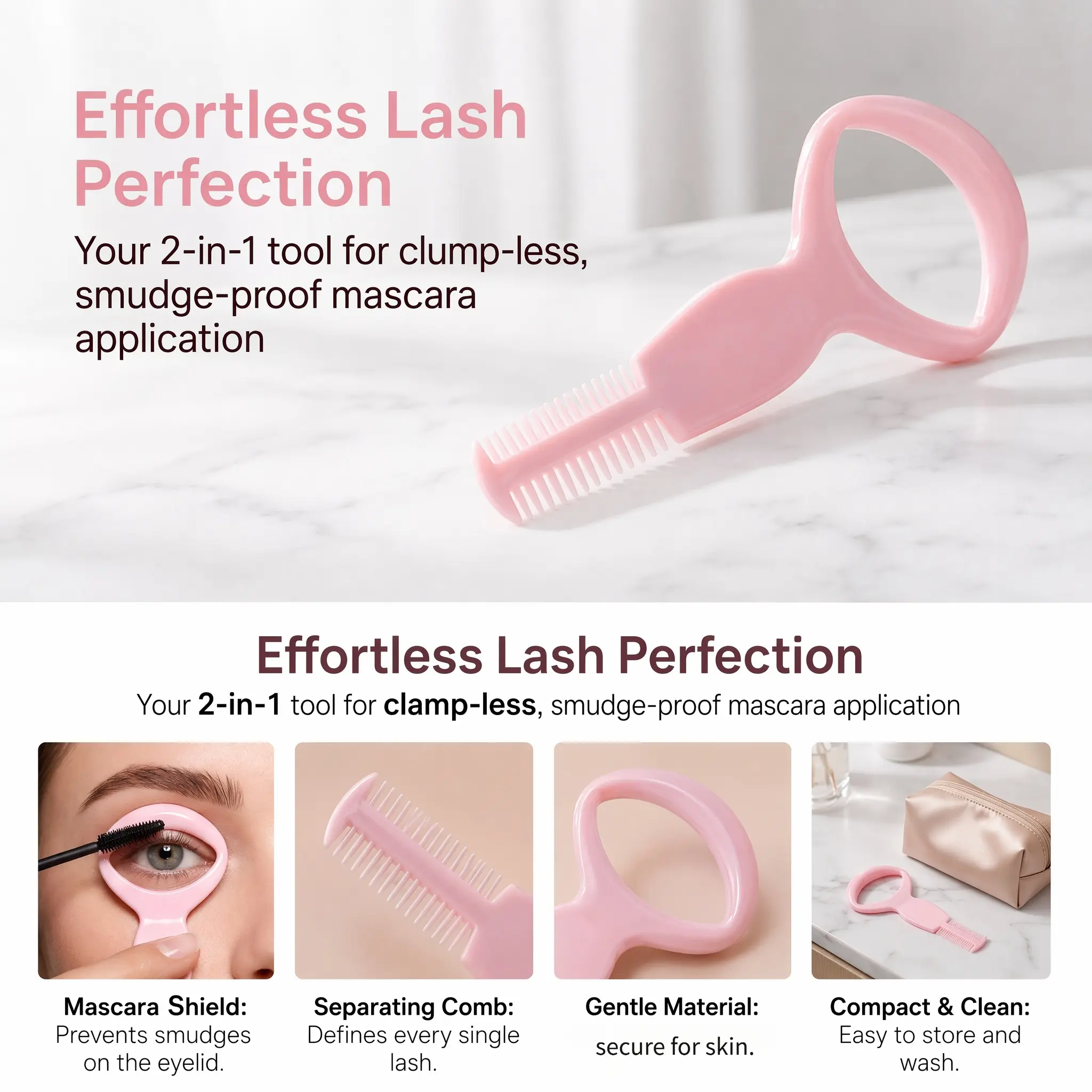 10 PCS Eyeliner Template, Eyelash Mascara Shield Applicator Tool, Eyelash Brush Comb, Eye Makeup Tools, Eyelash Separator Tool, Lightweight, Cosmetics Makeup Tools, Cosmetics Accessories, Portable Beauty Tool-YY1