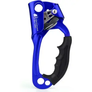 Climbing Hand Ascender Outdoor Mountaineering Tree Arborist Climbing Rappelling Equip Hand Ascender for 8-14MM Rope Left Right Hand Ascender(Sheets)