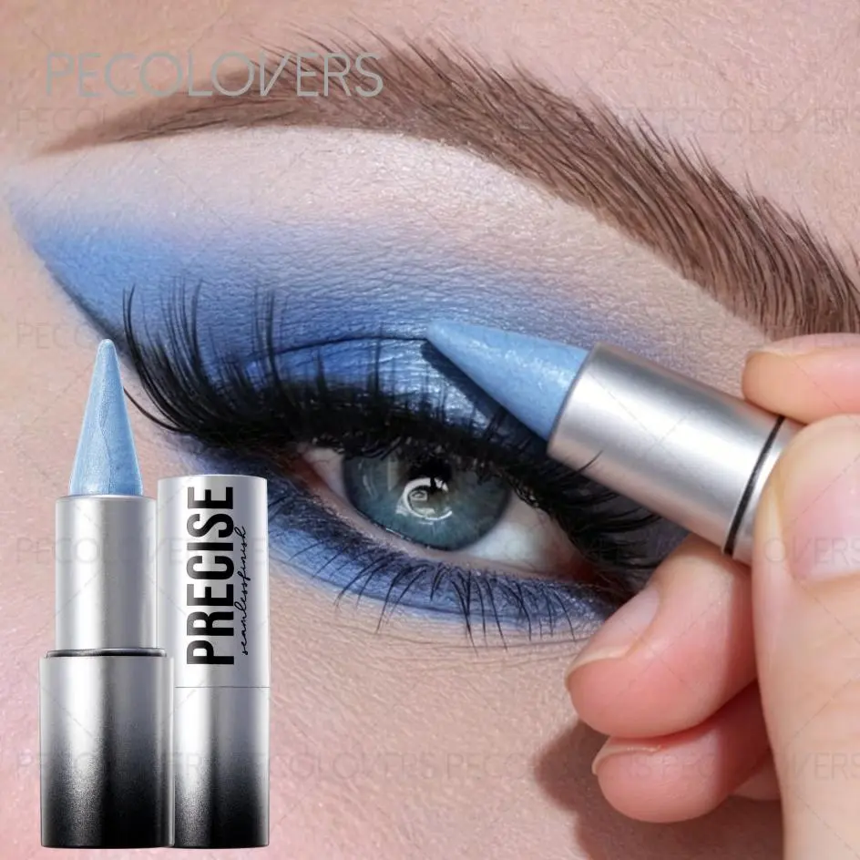 1pc Sparkle Grey Eyeshadow Pencil,Long-Lasting, Waterproof Eye Makeup,Eyeshadow Stick,Halloween Makeup