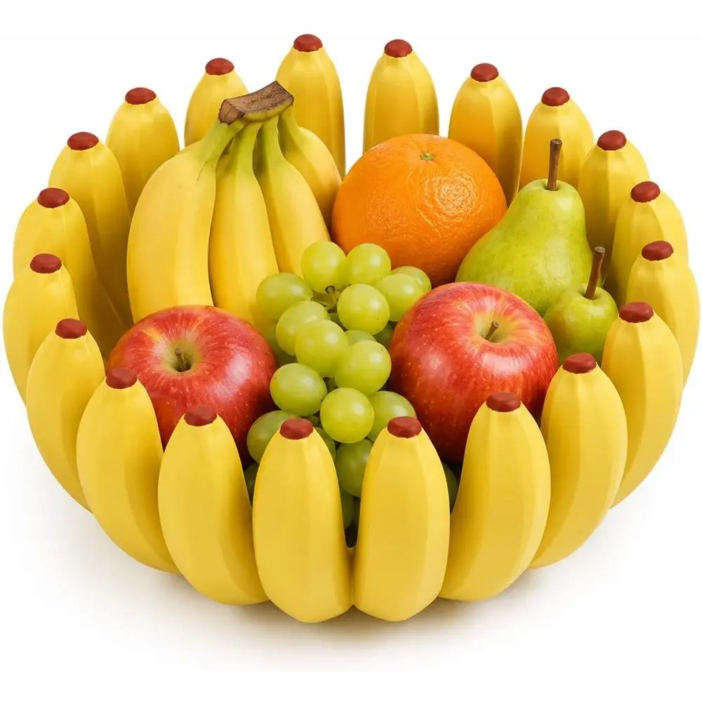Banana Shape Fruit Bowl, 3D Printed Fruit Tray, Desktop Basket, Home Decor, Kitchen and Dining Table Centerpiece