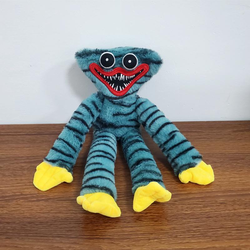 40cm 8 Styles Striped Huggy Wuggy Plush Toy, Soft Stuffed Monster Doll, Cartoon Game Character Plushie for Kids