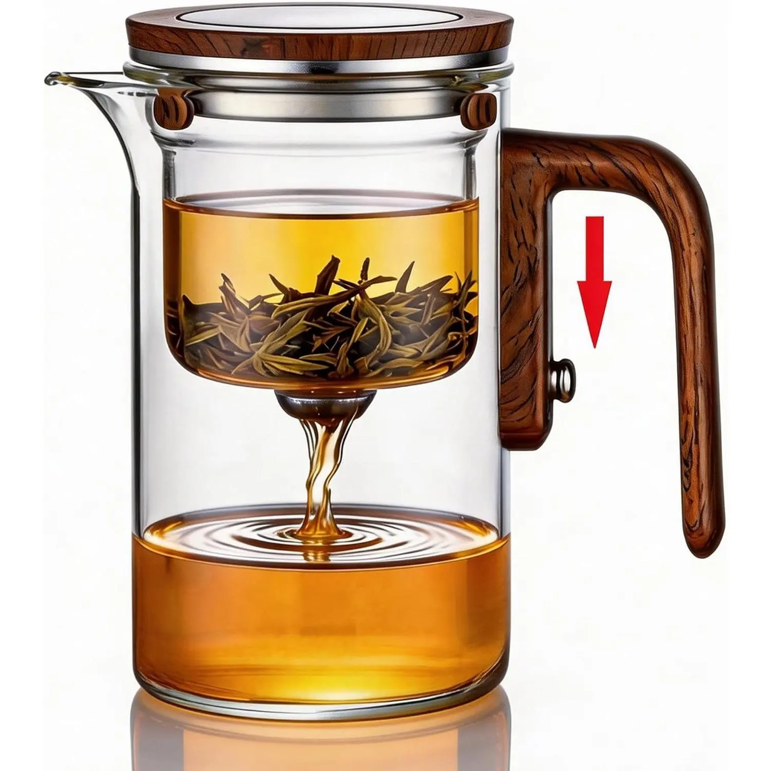 Enchanted  Pot with  Infuser, Loose Leaf  Steeper, 20 oz | Magic Teapot for Loose Leaf  Diffusers, Glass  Maker, Ideal  for  Lovers