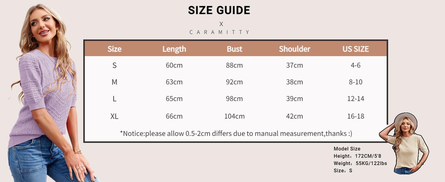 Saodimallsu Summer Tops for Women Short Sleeves Pullover Sweaters Knit Blouse Cute Dot Sweater Shirt