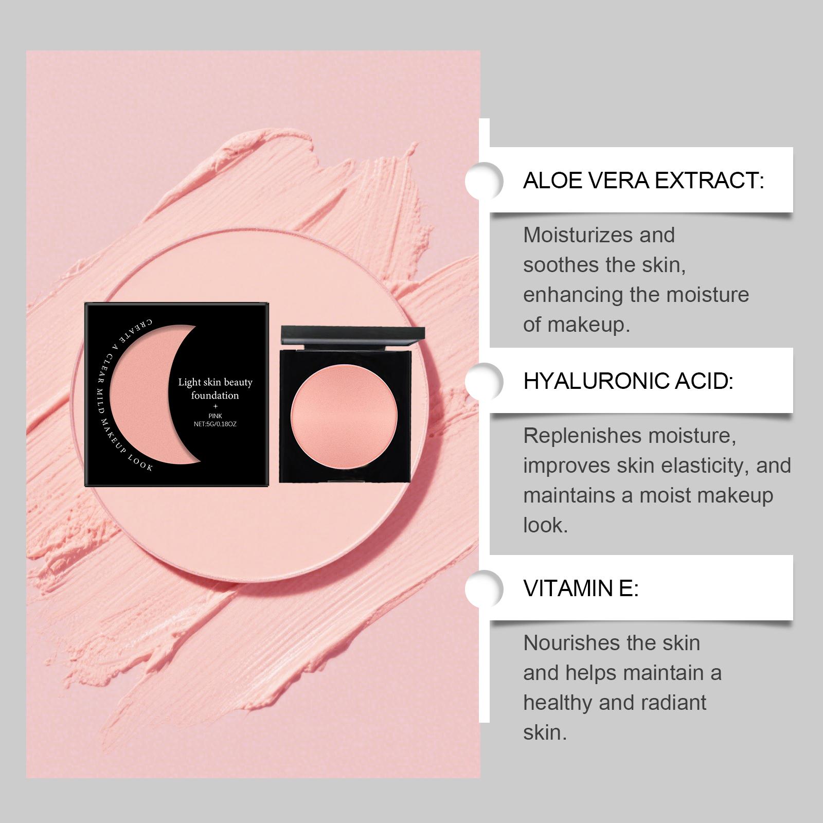 Pink Moisturizing Concealer Foundation - Lightweight, Hydrating, Transparent Foundation Suitable For Oily And Dry Skin Types