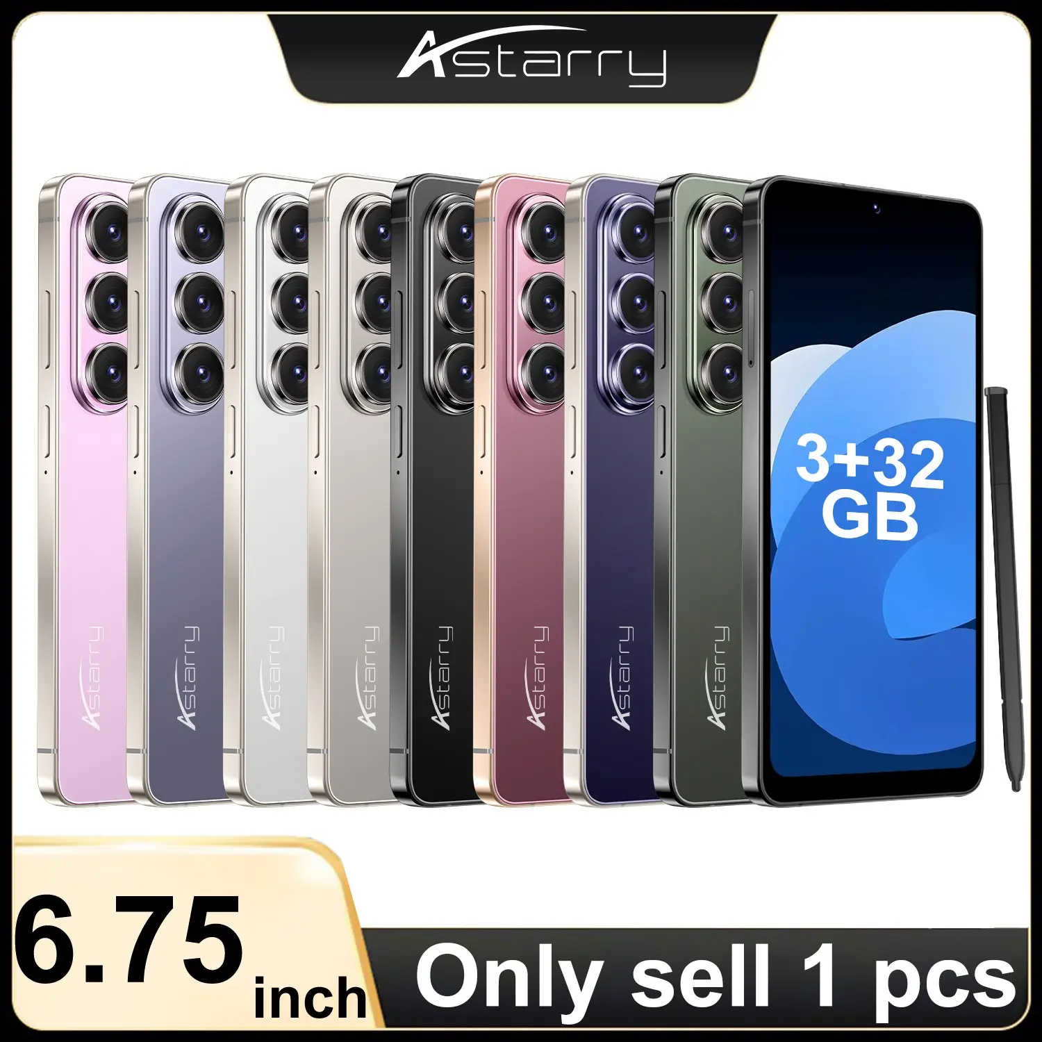 Astarry-26 Ultra Office Handwriting 4g Phone, 6.75 Inch HD Screen, Android 12, Face Unlock, 4100mah Battery, 3+32GB, 5+13mp Camera